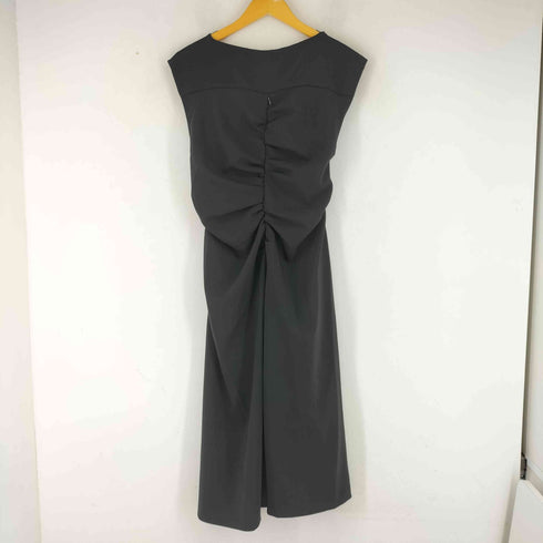 ザラ ZARA ギャザーデザイン ノースリーブワンピース レディース import:L