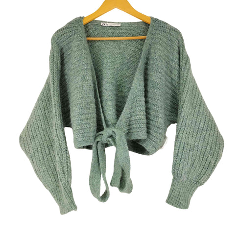 ザラ ZARA クロップド カーディガン レディース import:M