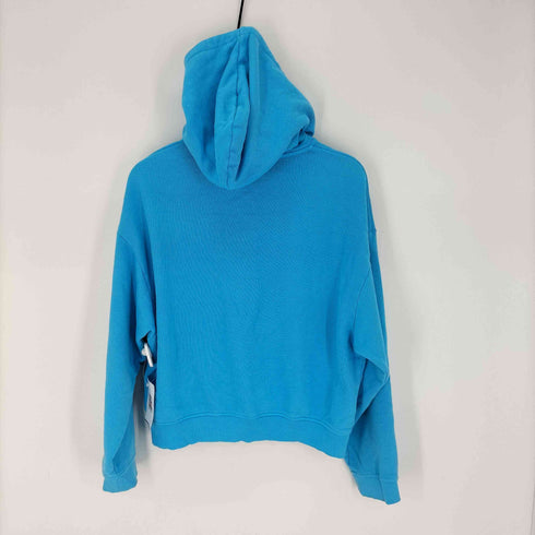 ザラ ZARA クロップド ブランク ジップ パーカー レディース import:M