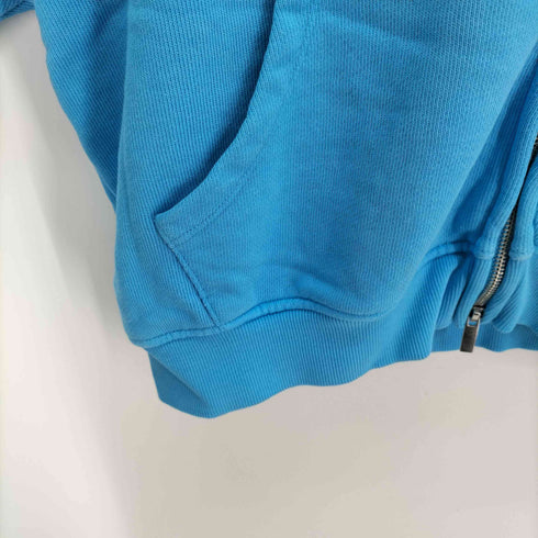 ザラ ZARA クロップド ブランク ジップ パーカー レディース import:M