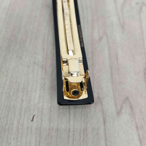 アレクサンドルドゥパリ ALEXANDRE DE PARIS ワンポイント スクエア バレッタ 8cm レディース