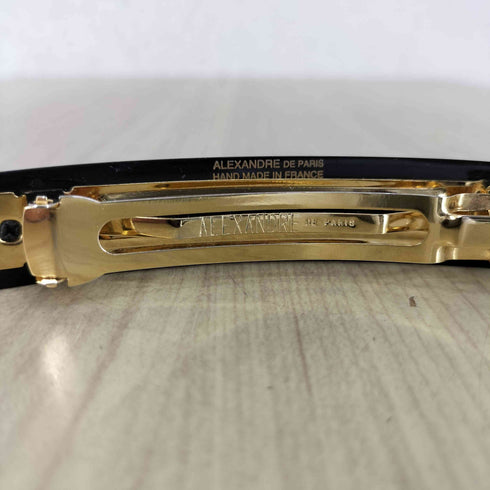 アレクサンドルドゥパリ ALEXANDRE DE PARIS ワンポイント スクエア バレッタ 8cm レディース