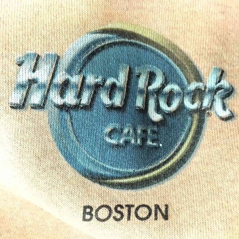 ハードロックカフェ Hard Rock Cafe BOSTON ロゴ 両面 プリント クルーネック スウェット メンズ