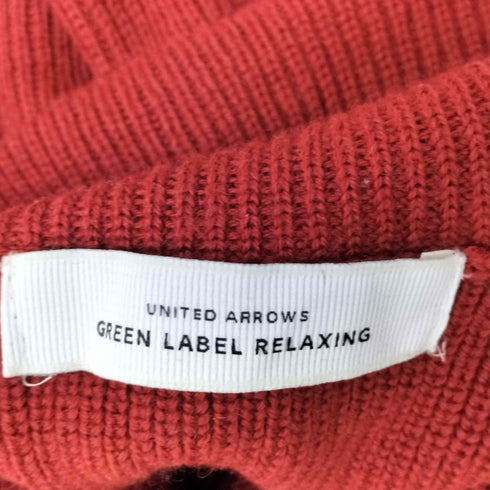 ユナイテッドアローズグリーンレーベルリラクシング UNITED ARROWS green label relaxing カタアゼ 裾スリット タートルネックニット セーター メンズ L