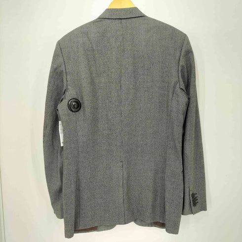 ルイヴィトン LOUIS VUITTON ウール カシミヤ 千鳥格子 ハウンドトゥース 2B テーラードジャケット メンズ EUR:50