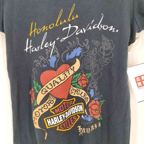 ハーレーダビッドソン HARLEY-DAVIDSON MADE IN USA アメトラ プリントTシャツ Y2K レディース JPN:L