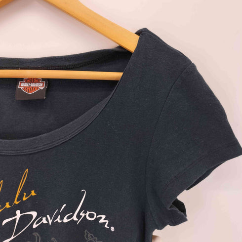 ハーレーダビッドソン HARLEY-DAVIDSON MADE IN USA アメトラ プリントTシャツ Y2K レディース JPN:L