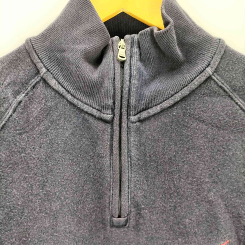ポロバイラルフローレン Polo by RALPH LAUREN スモールポニー刺繍 サイドライン ハーフジップスウェット メンズ M