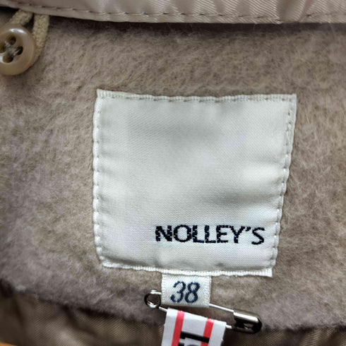 ノーリーズ NOLLEY’S 脱着可能フォックスファーカラー付き ノーカラーコート レディース 38