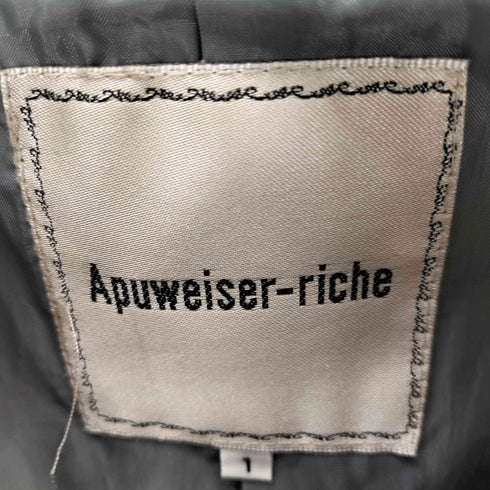 アプワイザーリッシェ Apuweiser riche 半袖 レーヨン テーラードジャケット レディース 1