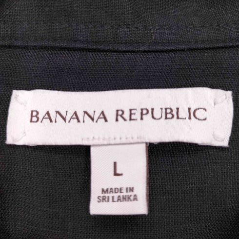 バナナリパブリック BANANA REPUBLIC リネン オーバーサイズ 袖デザイン シャツ レディース JPN:L