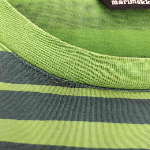 マリメッコ marimekko タサライタボーダー 半袖Tシャツ レディース import:M