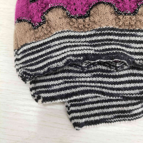 ミッソーニ MISSONI ウェーブ柄 ニットマフラー レディース
