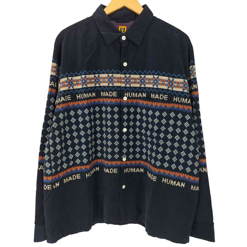 ヒューマンメイド HUMAN MADE 24aw Nordic Shirt Navy メンズ XXL