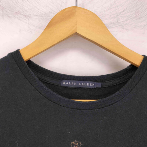 ラルフローレン RALPH LAUREN エンブレムプリント クルーネックTシャツ レディース import:L