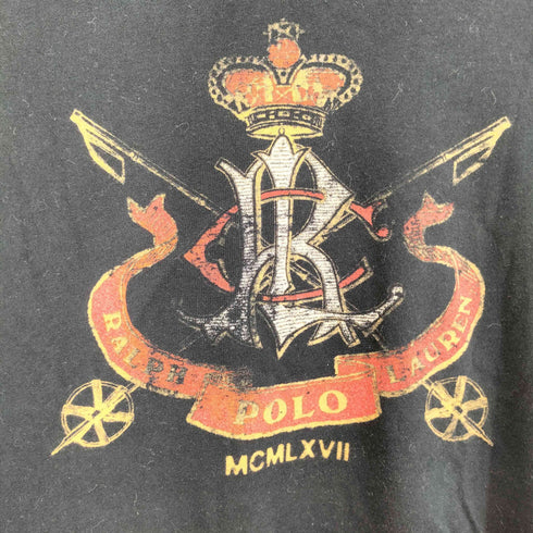 ラルフローレン RALPH LAUREN エンブレムプリント クルーネックTシャツ レディース import:L