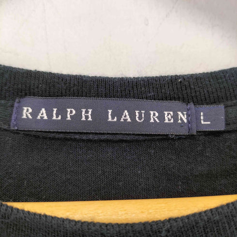 ラルフローレン RALPH LAUREN エンブレムプリント クルーネックTシャツ レディース import:L