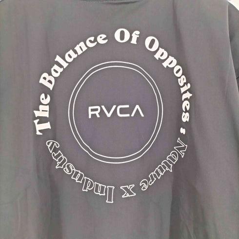 ルーカ RVCA ムラサキスポーツ別注 ラッシュガード UVケア バックプリント モックネックTシャツ 水陸両用ラッシュガード メンズ JPN:M