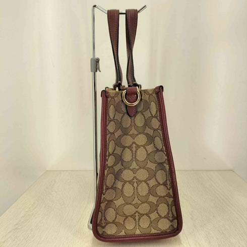 コーチ COACH デンプシー キャリーオール シグネチャー ジャカードストライプ トートバッグ レディース