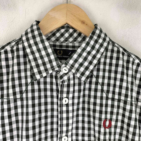 フレッドペリー FRED PERRY ギンガムチェック ロングスリーブシャツ メンズ JPN:L