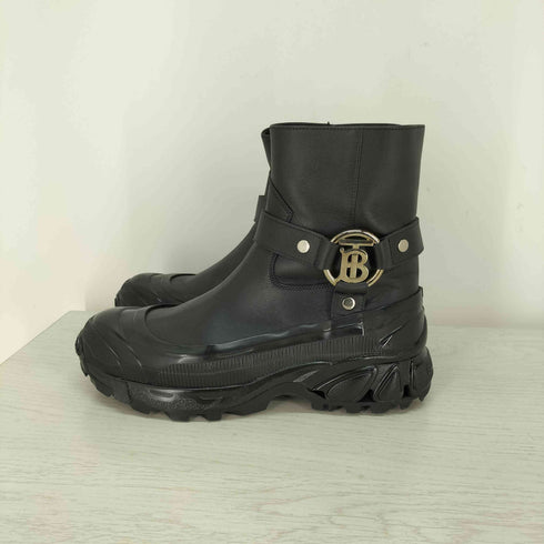 バーバリー BURBERRY Mallory マロリー TBロゴバックル レザー アンクルブーツ レディース EUR:38