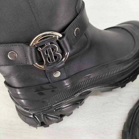 バーバリー BURBERRY Mallory マロリー TBロゴバックル レザー アンクルブーツ レディース EUR:38