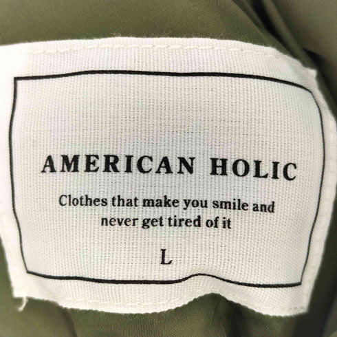 アメリカンホリック AMERICAN HOLIC 軽ポカリバーシブルキルティングコート レディース JPN:L