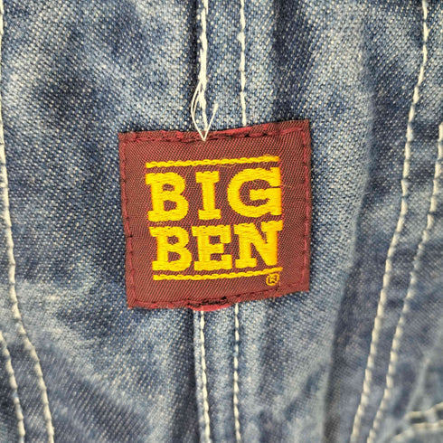 ビッグベン BIG BEN メキシコ製 デニムオーバーオール メンズ 32×30