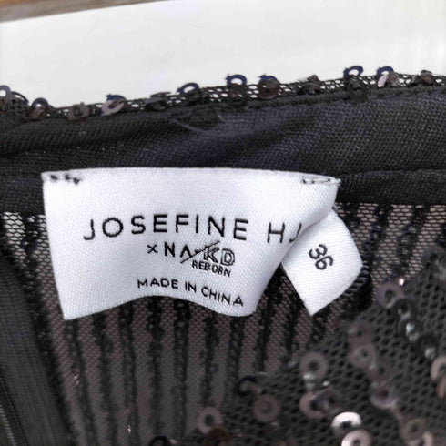 JOSEFINE HJ x NA-KD スパンコール シアー ロングスカート レディース EUR:36