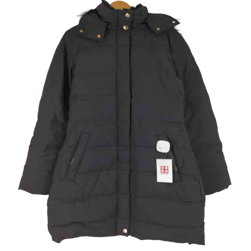 ザラ ZARA フードファー ダウンコート レディース import:L