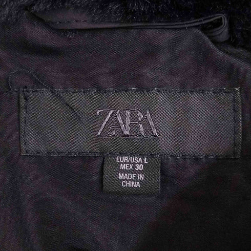 ザラ ZARA フードファー ダウンコート レディース import:L