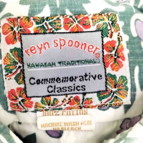 レインスプーナー Reyn Spooner commemorative classic 総柄 レギュラーカラーシャツ メンズ import:M
