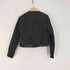 ザラ ZARA 金ボタン クロップド ノーカラー ジャケット レディース import:M