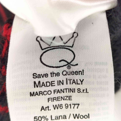 Save The Queen セイヴザクイーン イタリア製 パワーネットオフショルニットワンピース ボーダー モヘア混 レディース