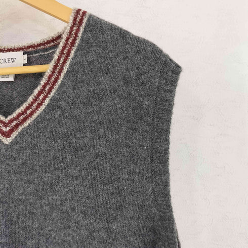 ジェイクルー J.CREW 90-00S 白タグ Vネック ウール ニット ベスト メンズ L