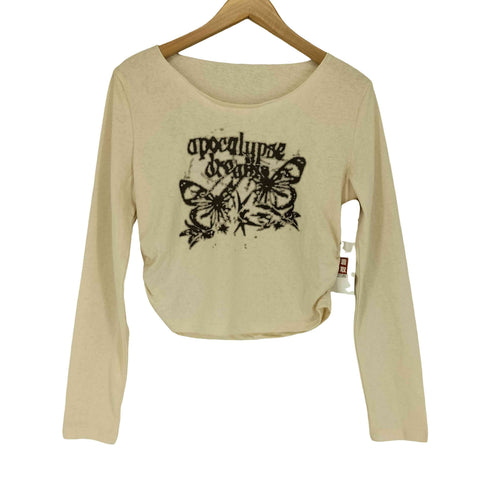Y2K グラフィック 蝶々 Tシャツ レディース JPN:M