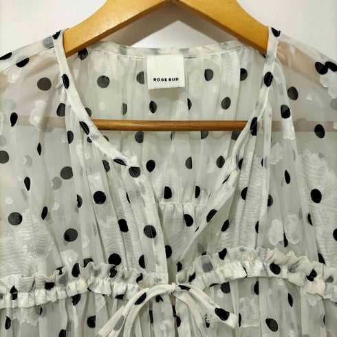 ローズバッド ROSE BUD 26SS FRILL BLOUSE フリルブラウス レディース ONE SIZE