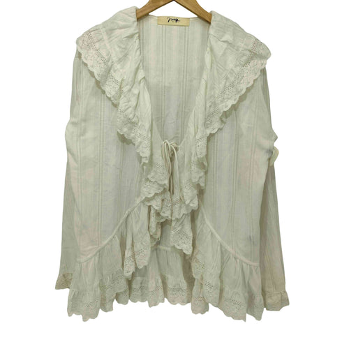 ローズバッド ROSE BUD mag.by c マグバイシー FRILL COLLAR BLOUSE フリルカラー ブラウス レディース ONE SIZE