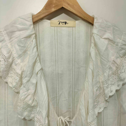 ローズバッド ROSE BUD mag.by c マグバイシー FRILL COLLAR BLOUSE フリルカラー ブラウス レディース ONE SIZE