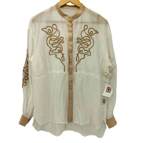 ローズバッド ROSE BUD 24AW コードエンブロイダリーブラウス レディース