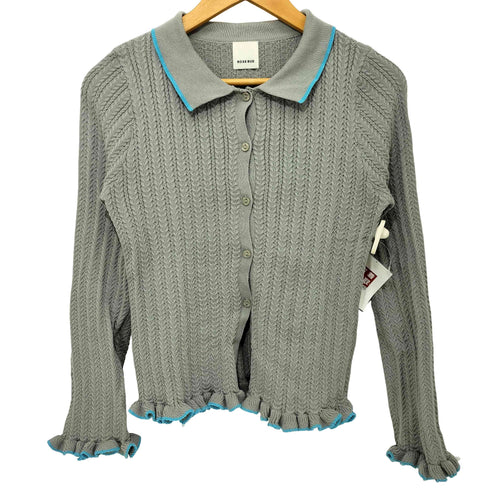 ローズバッド ROSE BUD 26SS RUFFLED KNIT CARDIGAN ラッフルドニットカーディガン レディース ONE SIZE