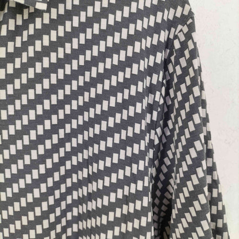 エンポリオアルマーニ EMPORIO ARMANI レーヨン 幾何学模様 半袖 ポロシャツ メンズ XXL