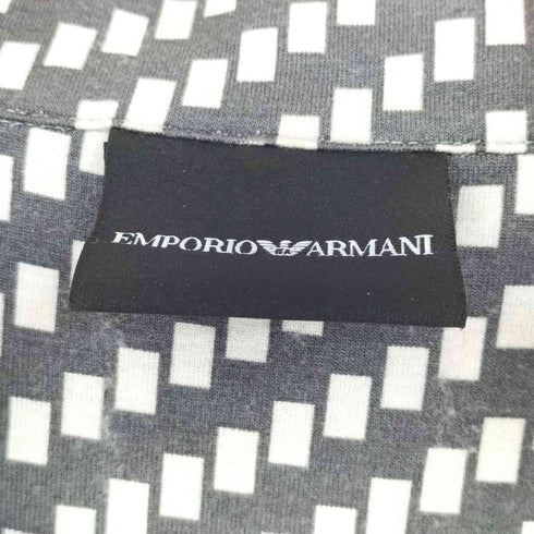 エンポリオアルマーニ EMPORIO ARMANI レーヨン 幾何学模様 半袖 ポロシャツ メンズ XXL