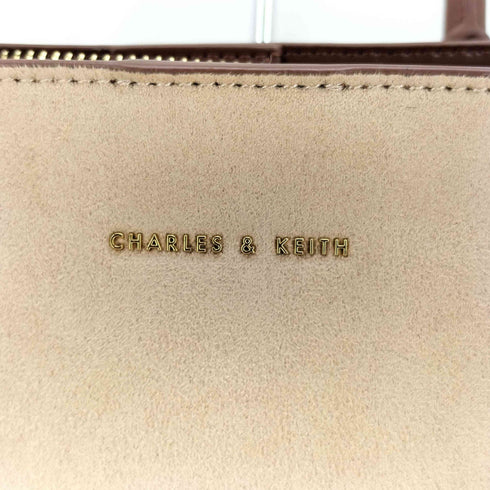 チャールズアンドキース CHARLES&KEITH Large Textured Double Handle Bag ラージ テクスチャード ダブル ハンドル バッグ レディース Large