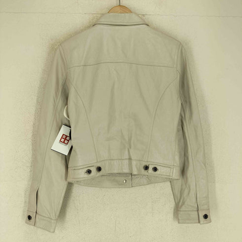 ギャップ Gap 00s OLD lamb leather ラムレザー 羊革 トラッカー ジャケット レディース S