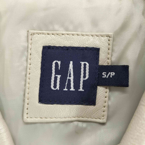 ギャップ Gap 00s OLD lamb leather ラムレザー 羊革 トラッカー ジャケット レディース S