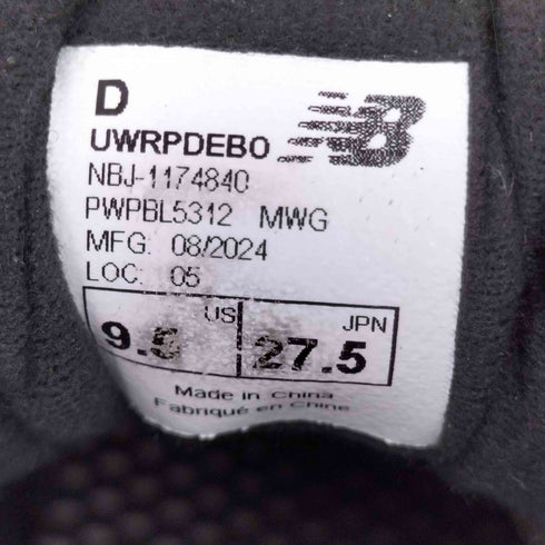 ニューバランス NEW BALANCE Warped Runner Black メンズ JPN:27.5