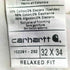 カーハート Carhartt RELAXED FIT ライトダック地 ワークパンツ メンズ 332×34