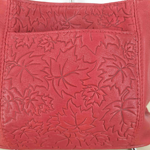 BRAMA LEATHER ブラマレザー genuine leather 本革 MADE IN CANADA カナダ製 リーフ ショルダーバッグ レディース