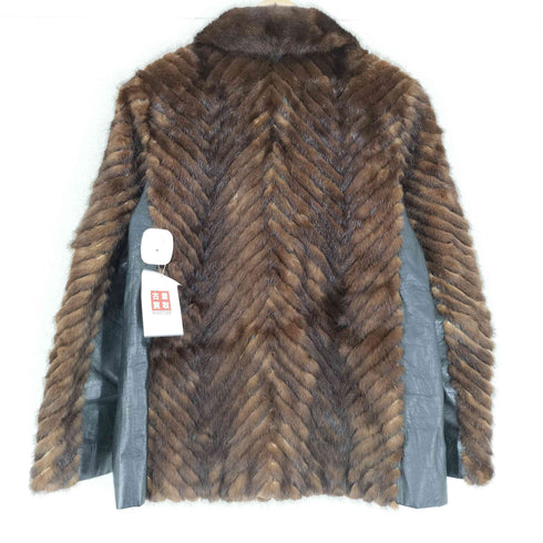 palody mink fur real leather ミンクファー リアルレザー 本革 ジャケット レディース 7